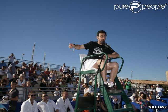 Cyril Hanouna, lors du tournoi  Classic Tennis Tour , les jeudi 12 et vendredi 13 juillet à St-Tropez.