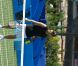Nagui, lors du tournoi  Classic Tennis Tour , les jeudi 12 et vendredi 13 juillet à St-Tropez.