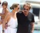 Johnny Hallyday en famille et entre amis : escapade au bord de l'eau