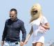  Zahia Dehar arrive sur la plage du Club 55 à Saint-Tropez le 26 juillet 2012 