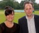 Lily Allen et son époux Sam Cooper près de Londres le 8 juillet 2012
