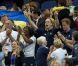 Les princes William et Harry assistaient ensemble à la finale du concours général par équipes de gymnastique, le 30 juillet 2012 lors des Jeux olympiques de Londres. Les frères ont explosé de joie lorsque l'équipe du Royaume-Uni a décroché la médaille de bronze.