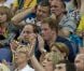 Les princes William et Harry assistaient ensemble à la finale du concours général par équipes de gymnastique, le 30 juillet 2012 lors des Jeux olympiques de Londres. Les frères ont explosé de joie lorsque l'équipe du Royaume-Uni a décroché la médaille de bronze.