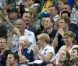 Les princes William et Harry assistaient ensemble à la finale du concours général par équipes de gymnastique, le 30 juillet 2012 lors des Jeux olympiques de Londres. Les frères ont explosé de joie lorsque l'équipe du Royaume-Uni a décroché la médaille de bronze.