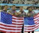 Michael Phelps est devenu l'ahtlète le plus titré des Jeux olympiques le 31 juillet 2012 à Londres avec 19 médailles dont 15 d'or après sa victoire obtenue avec le relais 4x200 m