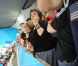 Debbie Phelps, maman de Michael Phelps, devenu l'ahtlète le plus titré des Jeux olympiques le 31 juillet 2012 à Londres avec 19 médailles dont 15 d'or après sa victoire obtenue avec le relais 4x200 m