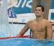 Florent Manaudou devient champion olympique du 50m nage libre sous les yeux de sa soeur Laure, en larmes, le 3 août 2012 à Londres