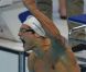 Florent Manaudou devient champion olympique du 50m nage libre sous les yeux de sa soeur Laure, en larmes, le 3 août 2012 à Londres