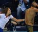 Laure Manaudou ne peut s'empêcher de se jeter dans les bras de son frère Florent pour le féliciter suite à son triomphe sur le 50m nage libre lors des Jeux olympiques de Londres le 3 août 2012