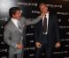 Sylvester Stallone et Dolph Lundgren à Paris le 9 août 2012 pour le photocall d'Expendables 2