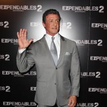 Sylvester Stallone lors du photocall d'Expendables 2 à Paris le 9 août 2012