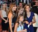 Les filles et la femme (Jennifer Flavin) de Sylvester Stallone lors de l'after-party au Buddha Bar de la projection d'Expendables 2 à Paris le 9 août 2012