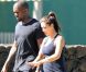 Kim Kardashian et son chéri Kanye West font leur jogging à Los Angeles le 10 août 2012
