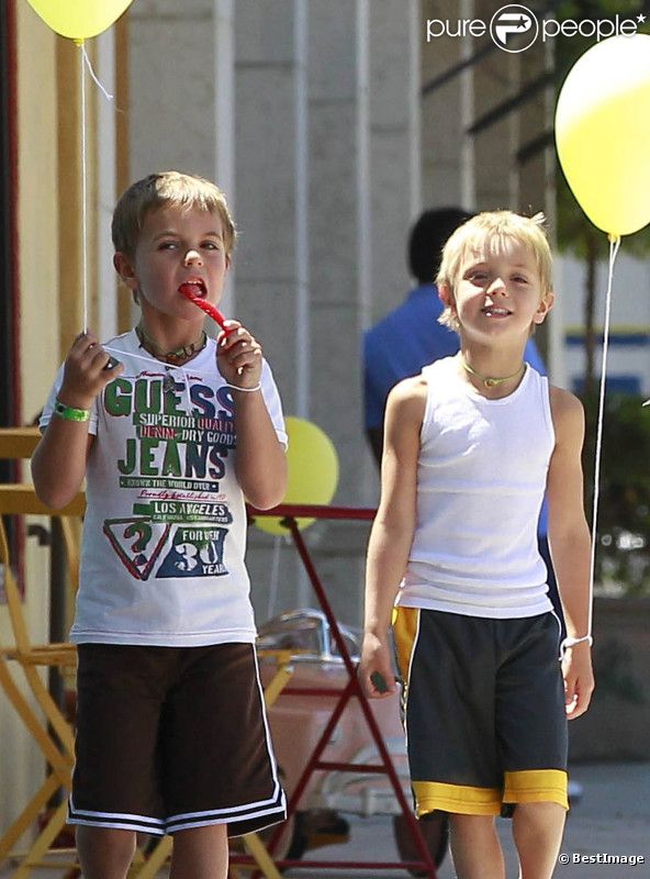 EXCLU : Sean et Jayden à la sortie de chez le coiffeur à Studio City le 15 août 2012