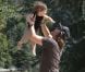 Rodger Berman et son fils Skyler au Franklin Canyon Park à Beverly Hills. Le 18 août 2012.