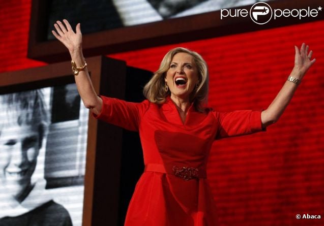 Ann Romney a délivré un vibrant discours sur son mari Mitt Romney, candidat républicain à l'élection présidentielle américaine lors de la convention du parti à Tampa en Floride le 28 août 2012