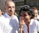 Rachida Dati et Jean-François-Copé à Paris, le 26 août 2012.