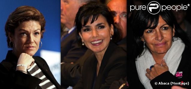 Chantal Jouanno, Rachida Dati et Anne Hidalgo : trois femmes à la conquête de Paris.