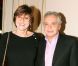 Michel Sardou et Anne-Marie Périer, son épouse, à Paris, le 26 avril 2004.