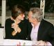 Michel Sardou et Anne-Marie Périer, son épouse, à Paris, le 26 avril 2004.
