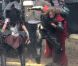  Chris Hemsworth tourne les premières scènes de  Thor : The Dark World  avec Jaimie Alexander, dans le sud de l'Angleterre, le 11 septembre 2012. 
