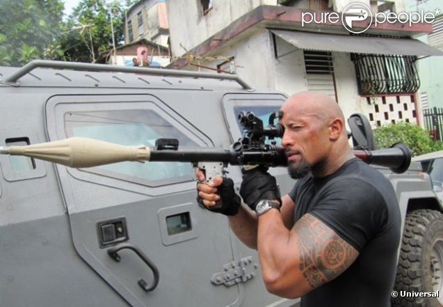 Dwayne Johnson dans  Fast &amp; Furious 5  (2011). - photos Purepeople