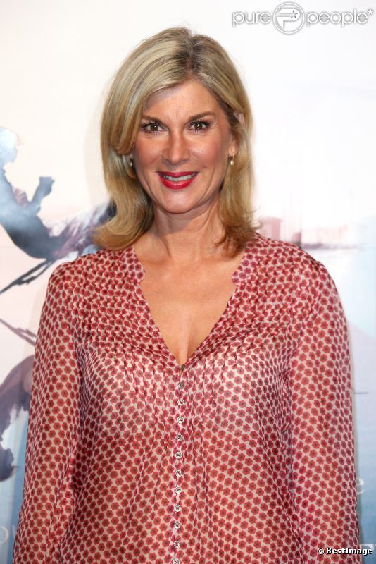 La comédienne Michèle Laroque lors de la cérémonie d'ouverture du Festival de la fiction TV de La Rochelle, le 12 août 2012