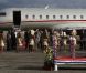 Le prince William et son épouse Kate sont arrivés le dimanche 16 septembre 2012 à l'aéroport Henderson à Honiara aux Iles Salomon, troisième étape de leur voyage en Asie du sud-est dans la cadre du Jubilé de diamant de la reine Elizabeth II