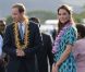 Le prince William et son épouse Kate sont arrivés le dimanche 16 septembre 2012 à l'aéroport Henderson à Honiara aux Iles Salomon, troisième étape de leur voyage en Asie du sud-est dans la cadre du Jubilé de diamant de la reine Elizabeth II