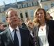 François Hollande et sa compagne Valérie Trierweiler ont accueilli les visiteurs venus découvrir le palais de l'Elysée dans le cadre des Journées du patrimoine le 16 septembre 2012 à Paris