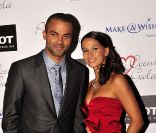 Tony Parker et sa compagne Axelle lors du Par Coeur Gala à l'Abbaye de Collonges à Lyon le 20 septembre 2012