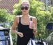 Jessica Alba arrive à ses bureaux de Honest.com à Santa Monica le 20 septembre