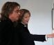 Charlotte Rampling et Jean-Michel Jarre : l'actrice et le musicien réunis pour le vernissage de l'exposition  Charlotte Rampling, albums secrets  à la Maison de la photographie de Lille, le 20 septembre 2012.