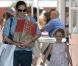 Jennifer Garner et sa fille Violet se baladent à Brentwood, le 23 septembre 2012