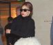 Tenue bicolore pour une Lady Gaga chic, dans les rues de Paris  le 23 septembre 2012