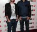 Tarek Boudali et Julien Arruti de La Bande à Fifi lors de la soirée de lancement FIFA 13, le 25 septembre 2012 à l'Olympia de Paris.