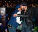 M. Pokora avec Samy Seghir lors de la soirée de lancement FIFA 13, le 25 septembre 2012 à l'Olympia de Paris.