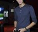 Jean-Baptiste Maunier. Soirée de lancement FIFA 13, le 25 septembre 2012 à l'Olympia de Paris.