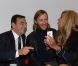 David et Cathy Guetta rencontrent le PDG de Renault, au Mondial de l'Auto 2012 à Paris, le jeudi 27 septembre 2012.