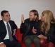 David et Cathy Guetta au Mondial de l'Auto 2012 à Paris, le jeudi 27 septembre 2012, pour présenter la Renault Twizy by David &amp; Cathy Guetta, dont ils sont les créateurs.