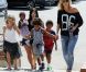 Heidi Klum accompagnée de ses enfants, ne passe pas inaperçue à Los Angeles le 29 septembre 2012