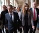  Nicolas Sarkozy et son épouse Carla Bruni-Sarkozy sont allés voter au lycée Jean-de-la-Fontaine dans le 16e arrondissement de Paris le 10 juin 2012 