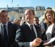 Valérie Trierweiler et François Hollande à l'Elysée pour les Journées du patrimoine, le 16 septembre 2012.