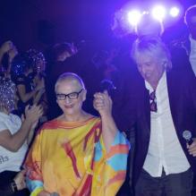 Cookie Dingler et Desireless à l'avant-première du film<em> Stars 80</em> à Lyon, le 28 septembre 2012.