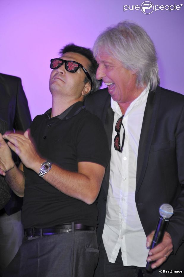 Cookie Dingler et Thomas Langmann à l'avant-première du film  Stars 80  à Lyon, le 28 septembre 2012.