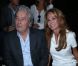 Alain Delon et son ex-compagne Rosalie Van Breemen au défilé Elie Saab aux Tuileries à Paris, le 3 octobre 2012.