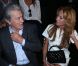 Alain Delon et son ex-compagne Rosalie Van Breemen au défilé Elie Saab aux Tuileries à Paris, le 3 octobre 2012.