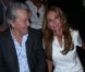 Alain Delon et son ex-compagne Rosalie Van Breemen au défilé Elie Saab aux Tuileries à Paris, le 3 octobre 2012.