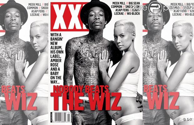 Amber Rose et Wiz Khalifa en couverture du magazine  XXL , octobre-novembre 2012.