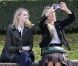 Emma Stone en visite du musée Rodin avec une amie. Paris, le 4 Octobre 2012.